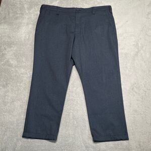 Bluffworks Pants Men 40 Grey Gramercy Smart Casual Classic Travel Basic Everyday